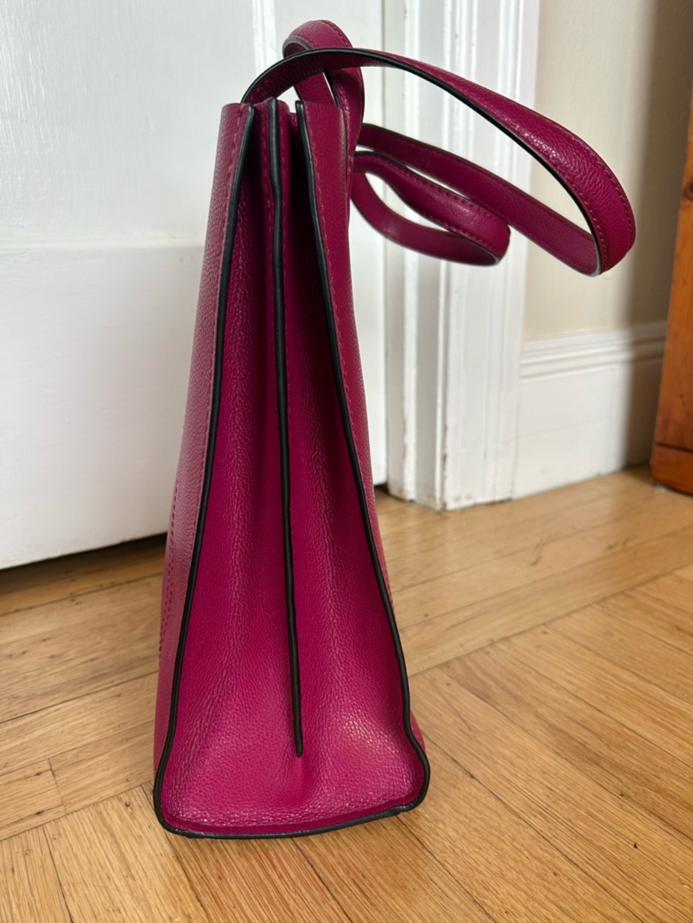 Marc Jacobs Fuchsia Pebbled Leather Tote - Picture 7 of 11